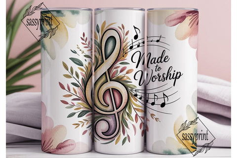 Made To Worship Tumbler Wrap Sublimation sassyprint 