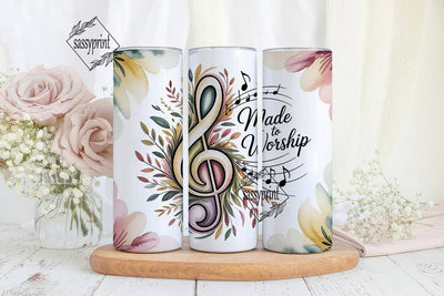 Made To Worship Tumbler Wrap Sublimation sassyprint 