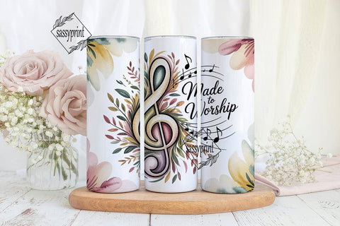 Made To Worship Tumbler Wrap Sublimation sassyprint 