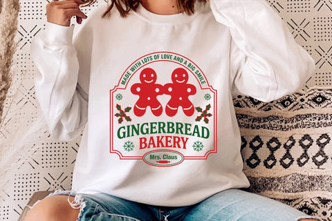Made With Lots Of Love And A Big Smile Gingerbread Bakery Mrs Claus SVG Angelina750 