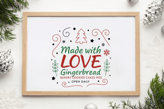 Made with love gingerbread bakery cookies cakes pies open daily 2 SVG Angelina750 