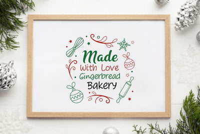 Made with love gingerbread bakery SVG Angelina750 