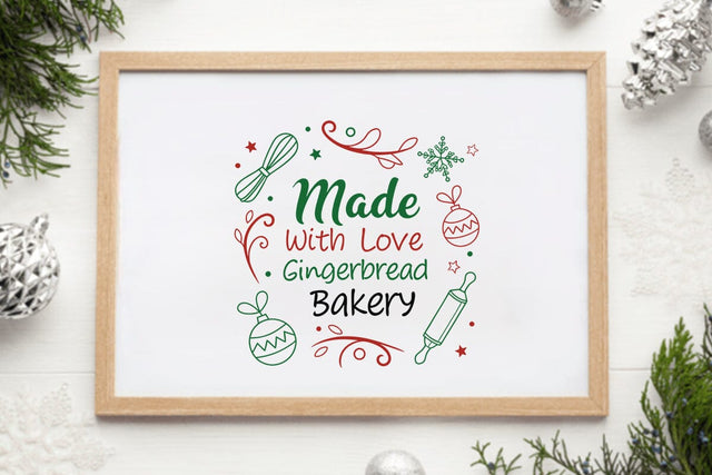 Made with love gingerbread bakery SVG Angelina750 
