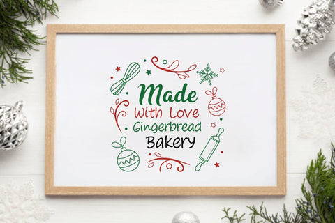 Made with love gingerbread bakery SVG Angelina750 