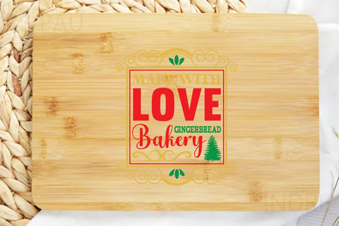 Made with love gingerbread bakery SVG Angelina750 