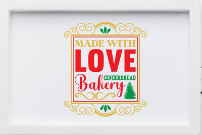 Made with love gingerbread bakery SVG Angelina750 
