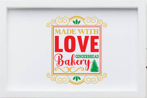Made with love gingerbread bakery SVG Angelina750 