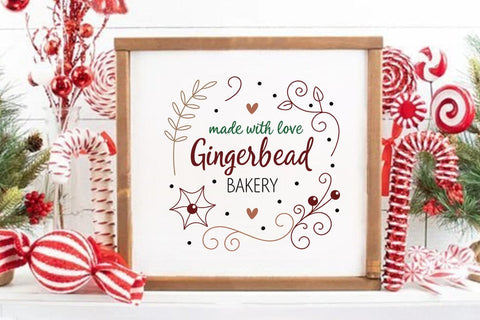 Made with love gingerbread bakery SVG Angelina750 