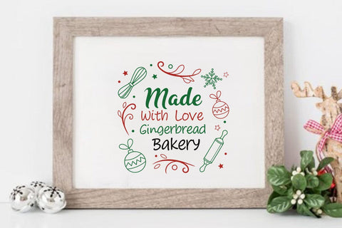 Made with love gingerbread bakery SVG Angelina750 