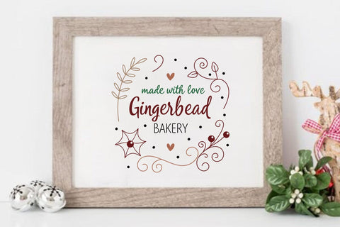 Made with love gingerbread bakery SVG Angelina750 