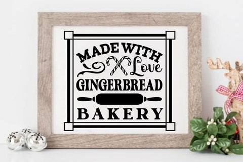 Made with love gingerbread bakery SVG Angelina750 