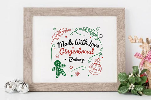Made with love gingerbread bakery SVG Angelina750 