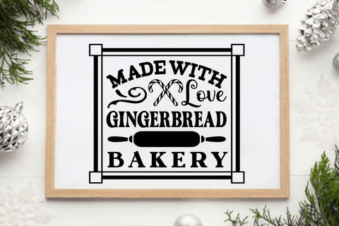 Made with love gingerbread bakery SVG Angelina750 