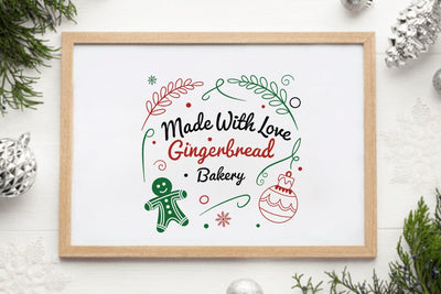 Made with love gingerbread bakery SVG Angelina750 