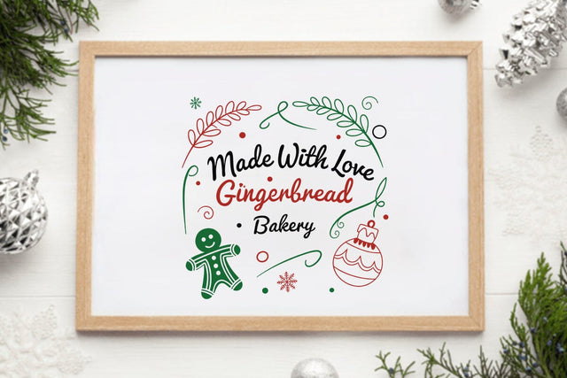 Made with love gingerbread bakery SVG Angelina750 