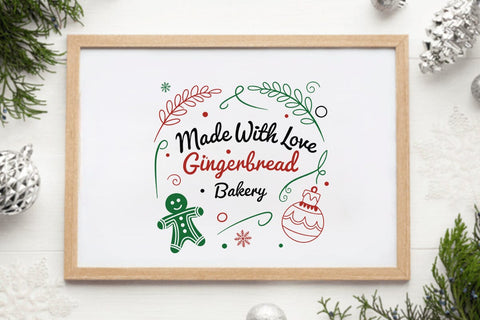 Made with love gingerbread bakery SVG Angelina750 