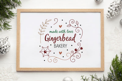 Made with love gingerbread bakery SVG Angelina750 