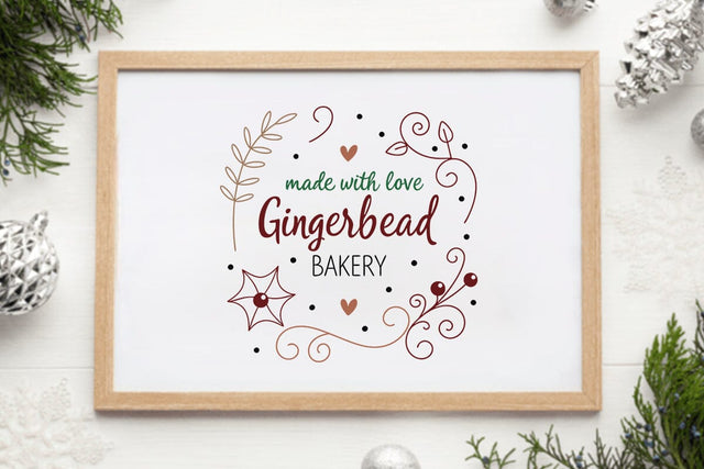 Made with love gingerbread bakery SVG Angelina750 