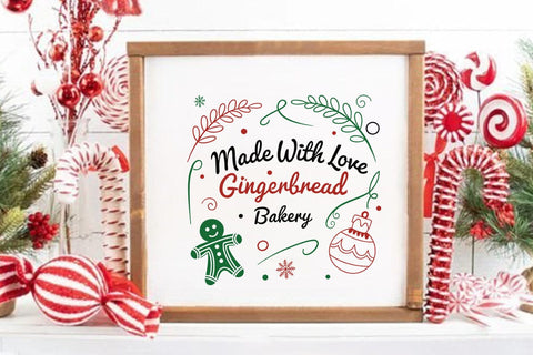 Made with love gingerbread bakery SVG Angelina750 