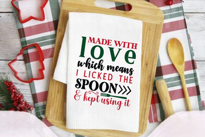 Made with love which means i licked the spoon & kept using it SVG Angelina750 