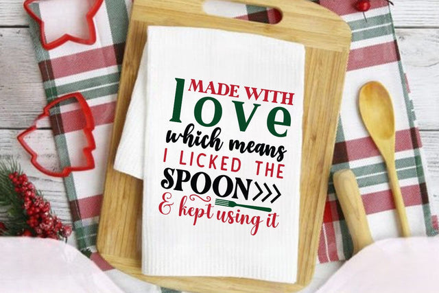 Made with love which means i licked the spoon & kept using it SVG Angelina750 