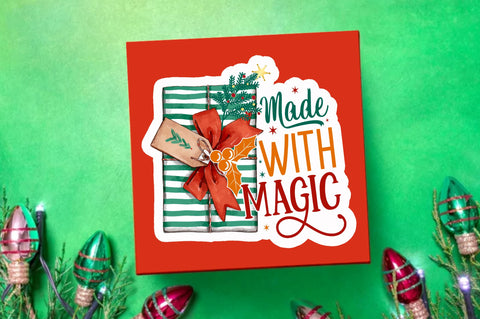 Made with magic Sticker Design Sublimation Regulrcrative 