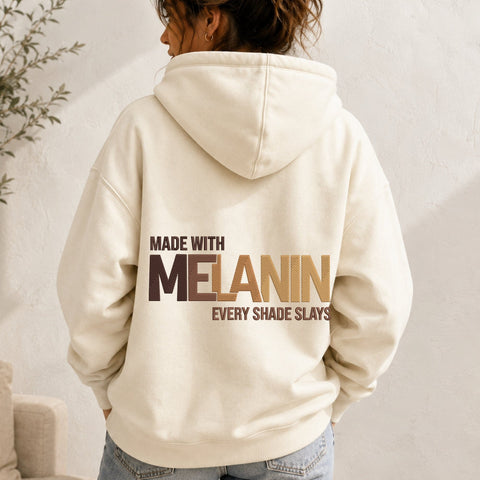 Made With Melanin Embroidery Design – Every Shade Slays Black Pride Typography Machine Embroidery File Embroidery/Applique DESIGNS PatternFeed8 