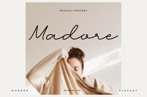 Madore Modern Script Font Font Heinzel Studio 