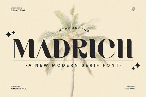 Madrich - Modern Serif Font Font studioalmeera 