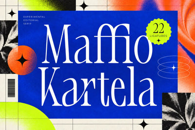 Mafiio Kartela – Experimental Editorial Serif Font Font Mozzatype 