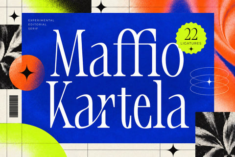 Mafiio Kartela – Experimental Editorial Serif Font Font Mozzatype 