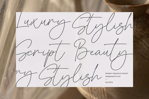 Magdalena Signature Font Mozarella 
