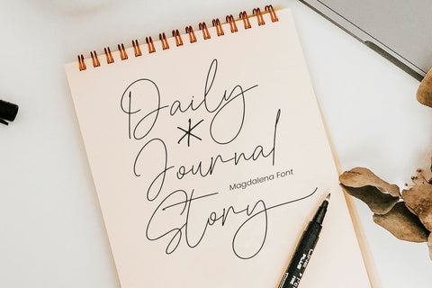 Magdalena Signature Font Mozarella 