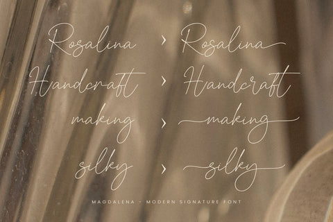 Magdalena Signature Font Mozarella 