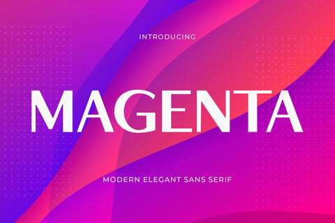 Magenta - Modern Elegant Sans Serif Font studioalmeera 