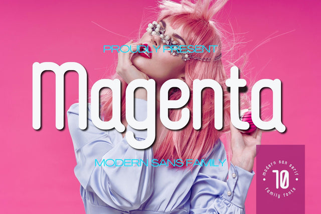 Magenta Sans Family Font studioalmeera 
