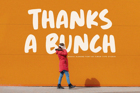 Magic Almond - Display Handwritten Font Font Timur type 