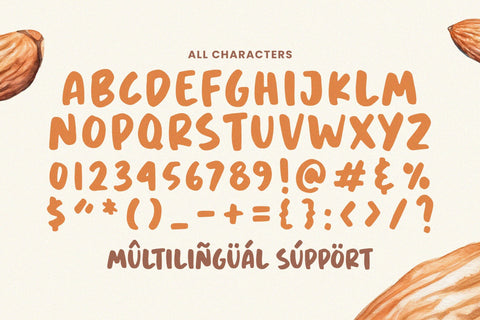 Magic Almond - Display Handwritten Font Font Timur type 
