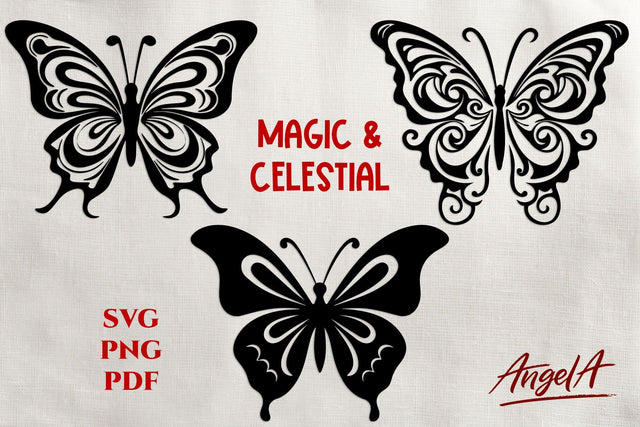 Magic and celestial / butterfly svg / cut files SVG Angelina Semenova 