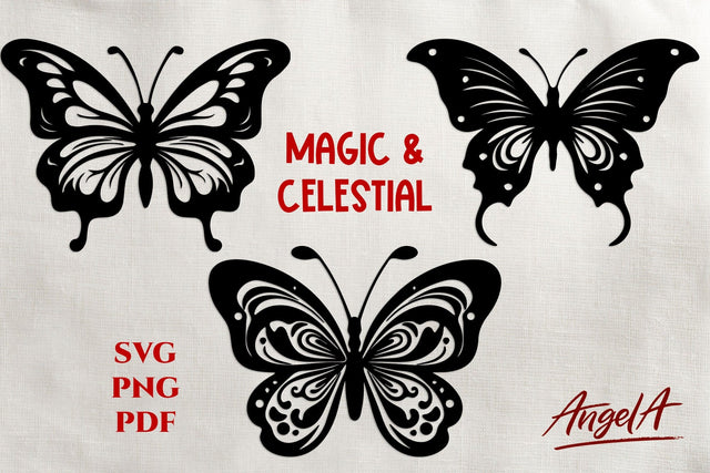 Magic and celestial / butterfly svg / cut files SVG Angelina Semenova 