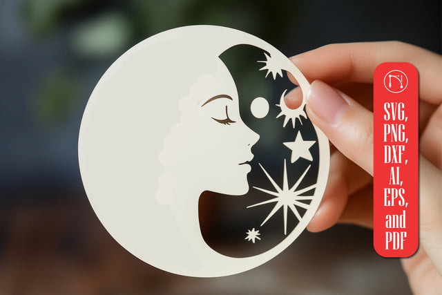 Magic and Celestial Paper Cut SVG Cut File SVG MD JOYNAL ABDIN 