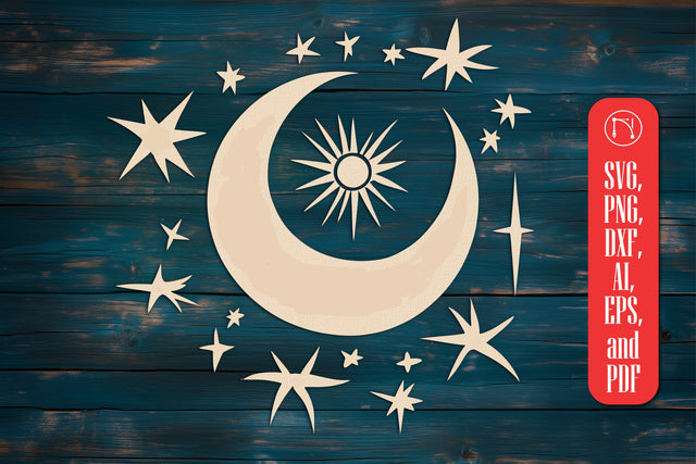 Magic and Celestial Paper Cut SVG Cut File SVG MD JOYNAL ABDIN 