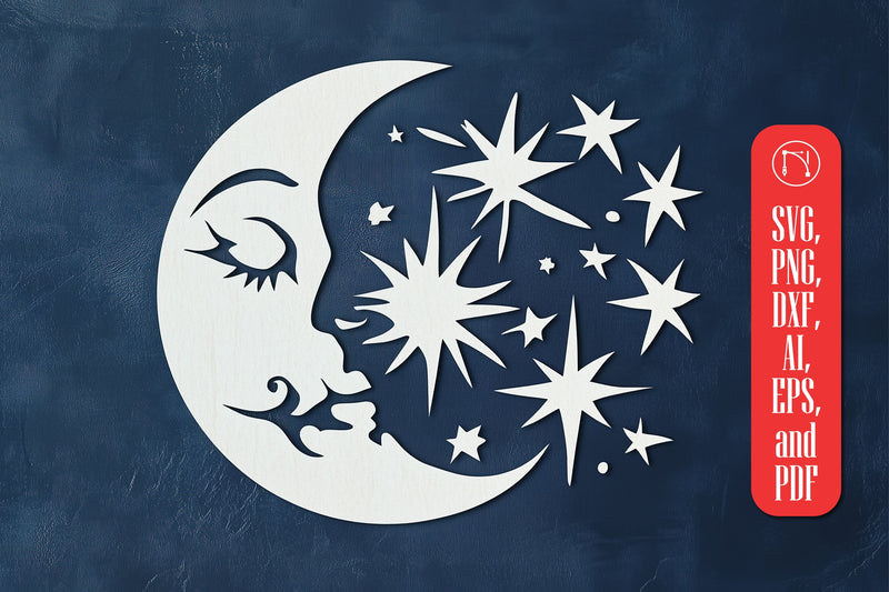 Magic and Celestial Paper Cut SVG Cut File SVG MD JOYNAL ABDIN 