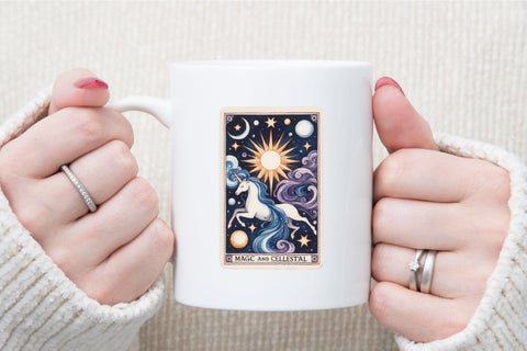 Magic and Celestial Tarot Card Clipart Sublimation designartist 