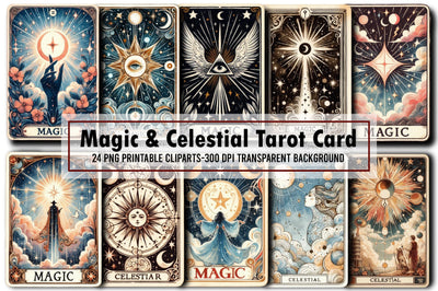 Magic & Celestial Tarot Card Sublimation Sublimation designartist 