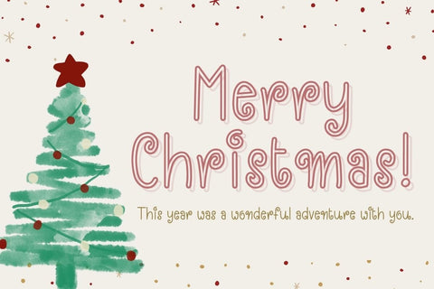 Magic Christmas - The Swirly Holiday Font Trio + Bonus Doodles Font AnningArts Design 