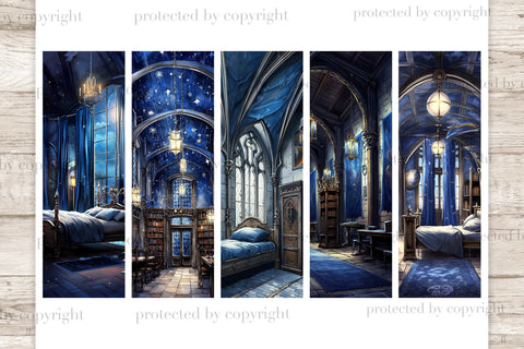 Magic Common Rooms Bookmark | Bookmark Designs PNG SVG GlamArtZhanna 