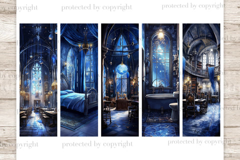 Magic Common Rooms Bookmark | Bookmark Designs PNG SVG GlamArtZhanna 
