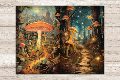 Magic Forest Junk Journal Page | Fairy Fantasy Printable SVG GlamArtZhanna 