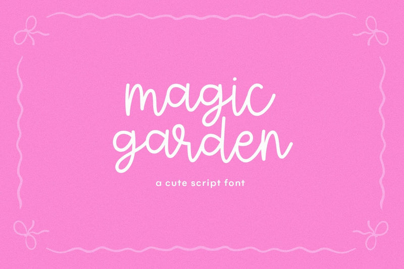Magic Garden - Cute Handwritten Font Font KA Designs 